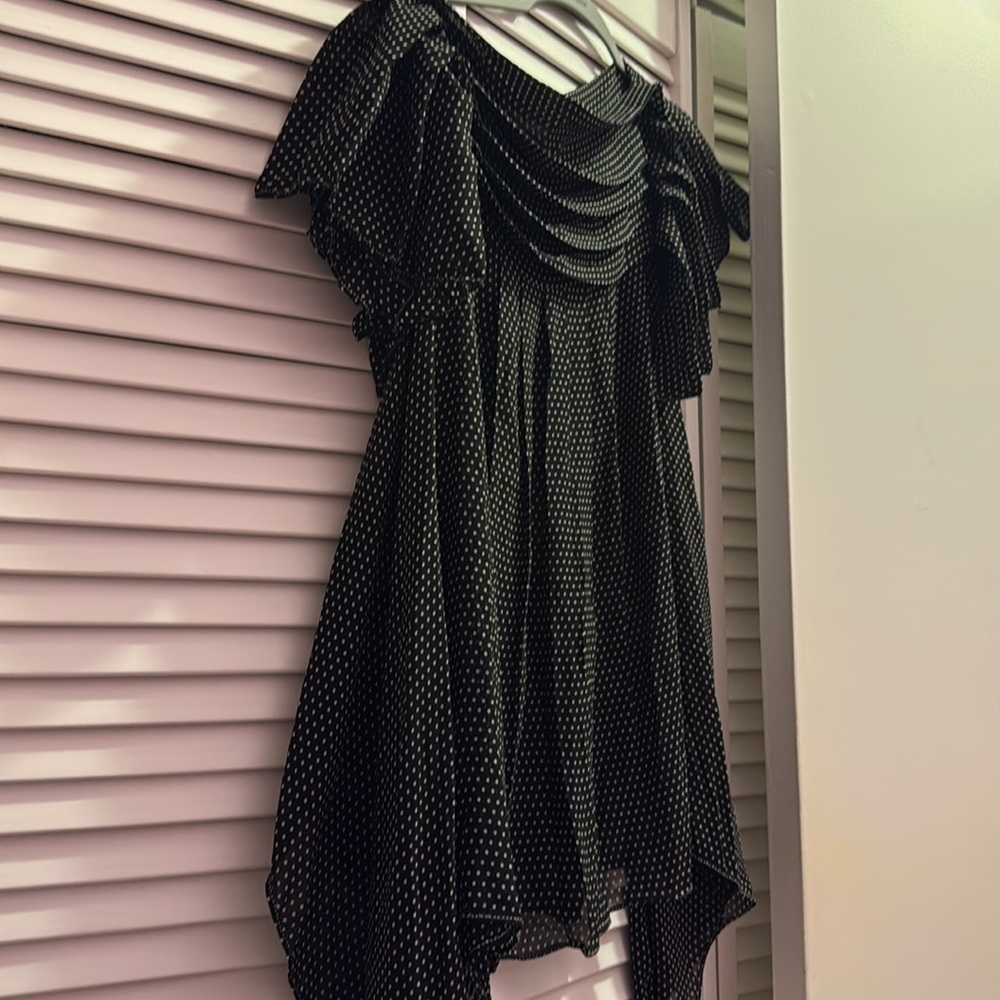 Max studio polka dot blouse